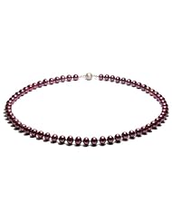 Blue Pearls - 16in. Cranberry cultured pearl Necklace - BPS 0012 L