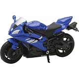 New Ray Yamaha 2006 YZF-R6 Replica Motorcycle Toy - Blue / 1:32 Scale