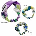 L. Erickson USA Headscarf - Hip Geo 100% Silk Print