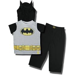 Batman Short-sleeve, long-leg Pajamas with detachable hooded cape for Boys