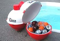 Byers' The Big Bobber Floating Cooler - Red/ White