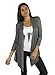 Free to Live 3 Pack Long Sleeve Cardigan for Women Open Front Dressy Casual Fall Draped Lightweight Sweaters Cover Up Shrugs