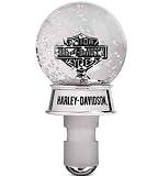 Harley-Davidson® Snow-Globe Ball Wine Stopper-LIMITED EDITION. Chrome plated base. 96857-10V