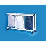 IMAGE OF Triple Linen Hamper Mesh Bag Color: Suncast Blue