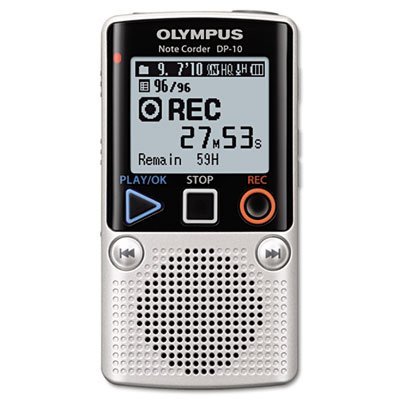 Olympus DP-10 Digital Voice Recorder 142640 (Silver)