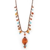 Image of Naturally Yours Beaded Bliss Copper Hues Necklace