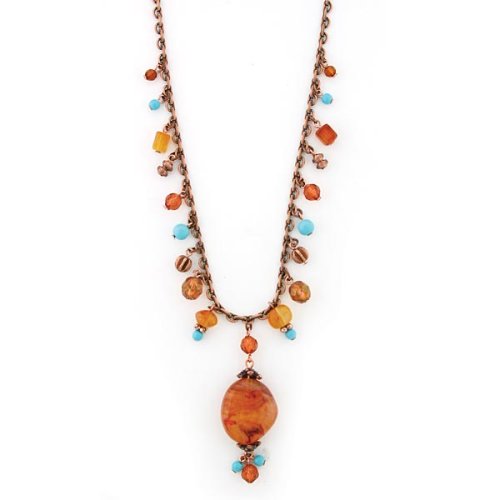 Naturally Yours Beaded Bliss Copper Hues Necklace