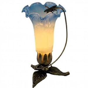 Gorgeous Flying Dragonfly-Champage/Blue Table Lamp