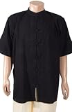 Men's Casual Shirt, Short Sleeve Traditional Chinese Cotton Shirt
