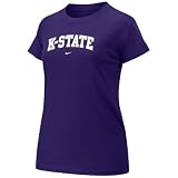 Nike Kansas State Wildcats Ladies Purple Arch Crew T-shirt