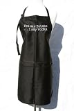 Black Embroidered Apron You say Potato, I say Vodka