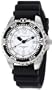 Momentum Men's 1M-DV00W1B M1 White Dial Black Rubber Dive Watch