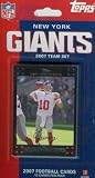 Topps NFL Football Cards 2007 New York Giants Team Set