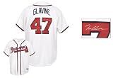Tom Glavine Autographed Jersey - Atlanta Braves, White, Majestic, Replica - Autographed MLB Jerseys