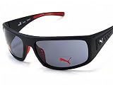Puma - PUMA PU 15045 PU15045 Rush Black Sunglasses Grey Lenses Size: 63-17-120