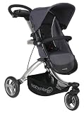 Baby Planet Max Traveler 3-Wheel Stroller Black/Grey