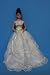 Elegant White Wedding Gown with Veil and Gloves Made to Fit the Barbie Doll