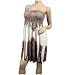 White Smocked Bodice Floral Print Babydoll Plus size Mini Dress image 3