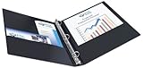 Avery Economy Binder with 1-Inch Round Ring, Black, 1 Binder (3301)