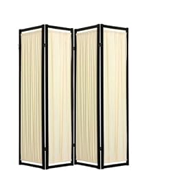 Modern Furniture - 6ft. Helsinki Fabric Japanese Privacy Screen Room Divider - 4 Panel... by ORIENTAL FURNITURE