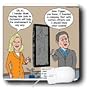 Rich Diesslins Funny General - Editorial Cartoons - Al Gore Carbon Offsets for Han Solo in Carbonite - Mouse Pads