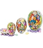 Handmade Papier-Mâché Decoupage Nesting Eggs