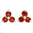 Earrings With 0.54ctw Genuine Garnets Made in Yellow Gold Length 6mm Earrings With 0.54ctw Genuine Garnets Made in Yellow Gold Length 6mm