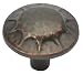 1-1/4 in. Clover Creek Dark Antique Copper Cabinet Knob (Set of 10)