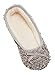 MIXIN Women's Ballerina Velveteen Soft Sole Indoor Slippers