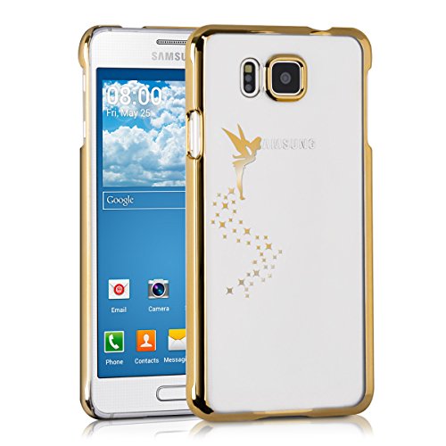 kwmobile Elegant and light weight Crystal Case Design fairy for Samsung Galaxy Alpha in gold transparent
