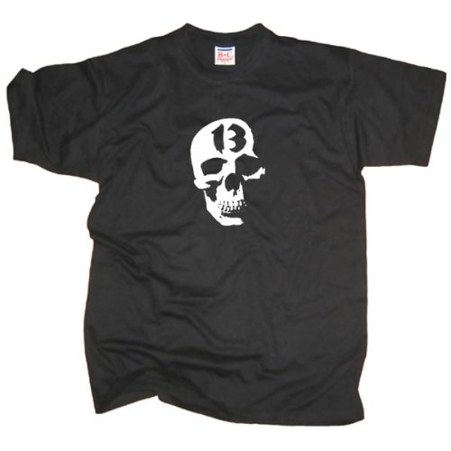 T-Shirt Skull 13, schwarz,Gr.S-5XL