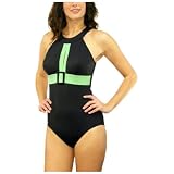 It Figures Women's Mod Squad Highneck Tank Swimsuit