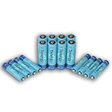 TenergyHighcapacityNiMHRechargeablebatterypackage:8AA2600mAh+8AAA1000mAh