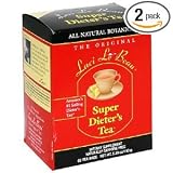 Laci Le Beau Super Dieter's Tea Bags, All Natural Botanicals - 60 ea (Pack of 2)