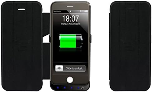 Livioo Iphone6 External Protective charger case(4.7inch) Case shell three colors/ Iphone6 Battery Case with Built-in Kickstand/ large capacity rechargeable batteries-3000mah- Verified by FCC/CE/ROHS (Iphone6 Certified, Fits All Versions of Iphone6- Lightning Connector Output, Micro USB Input) [100% Compatible with Iphone6, Strengthened Micro USB Input