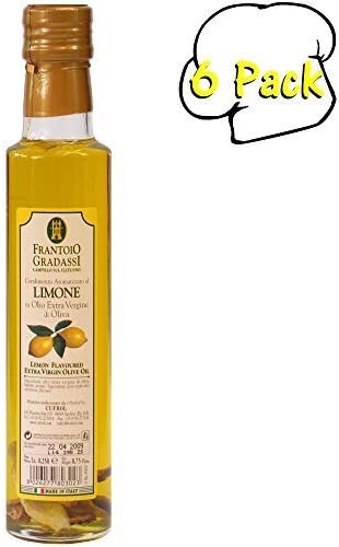 Lemon Infused Extra Virgin Olive Oil Dressings, 8.5 Ounces, 6 Per Case by Cufrol