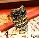 Bronze Owl Ring Vintage Retro Style Bronze Owl Body Shape Hot