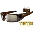 Oakley The Adventures of Tintin 3D Gascan Men's Limited Editions Lifestyle Sunglasses w/ Free B&F Heart Sticker Bundle - Polished Rootbeer/HDO 3D