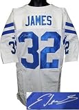 Edgerrin James Autographed/Hand Signed Indianapolis Colts White Authentic Puma Jersey
