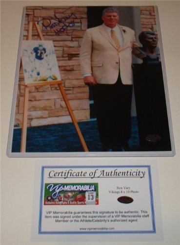 Ron Yary Minnesota Vikings Autographed/Hand Signed 8 x 10 Photo