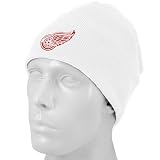Reebok Detroit Red Wings White Basic Logo Knit Scully Knit Beanie