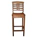 Outdoor Interiors 10030 Eucalyptus Hi Back Bar Chair