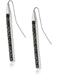 Kenneth Cole New York "Geometric Pave" Pave Stick Linear Drop Earrings
