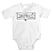 Onesie with black and white, Michigan, Detroit, sign, banner, advertisement
