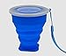 AVALEISURE Collapsible Silicone Travel Cup- The Genuine 10oz Foldable Drinking Mug with Lid, BPA Free, Water, Coffee, Tea & Snacks for Hiking, Camping, Picnic & Commuting to Work