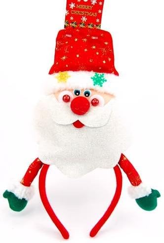 Gangheng Christmas LED Light-up Santa/christmas Father Headband