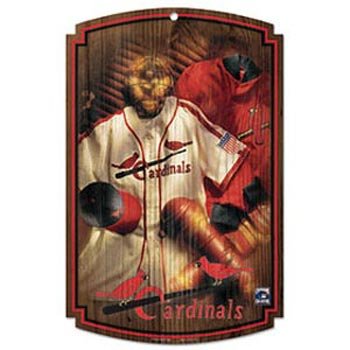 St. Louis Cardinals Wood Sign - Throwback Jersey (Quantity of 1)