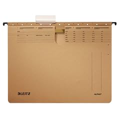 Leitz 19143000 H�ngehefter Alpha, kaufm�nnische Heftung, Natronkarton, 10 St�ck, naturbraun