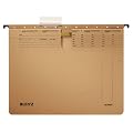 Leitz 19143000 H�ngehefter Alpha, kaufm�nnische Heftung, Natronkarton, 10 St�ck, naturbraun