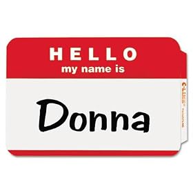 C-Line 92234 - Pressure Sensitive Hello Name Badges, 2-1/4 x 3-1/2, Red, 100/Box-CLI92234